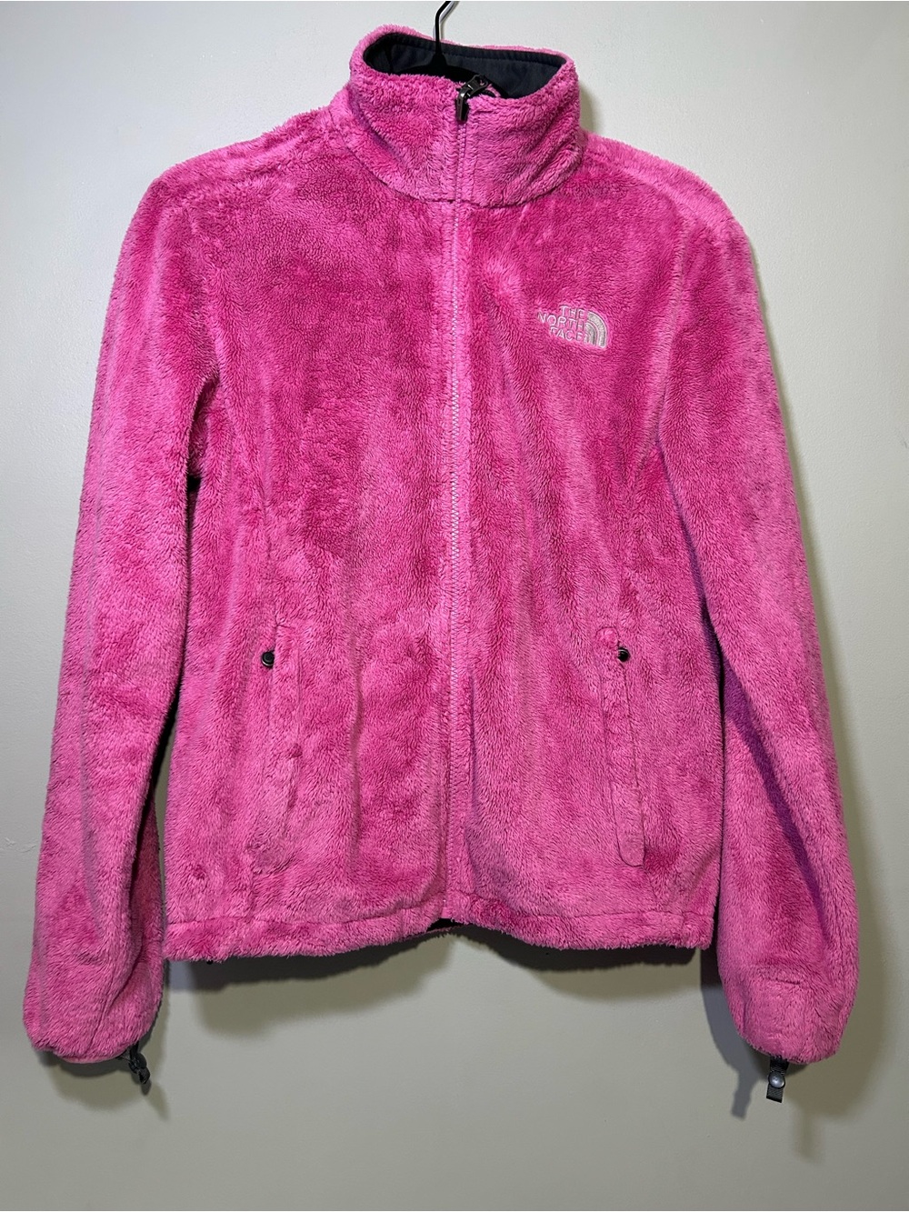 The North Face Women’s Pink Plush Fleece Full Zip Jacket Size Small